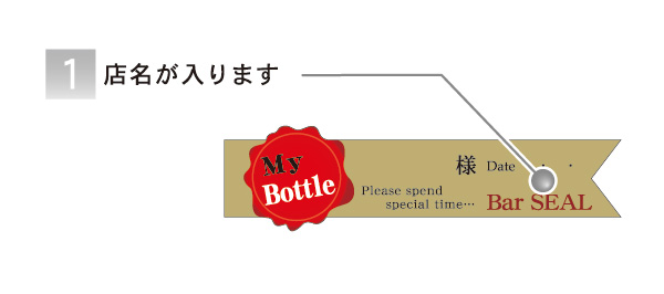 ボトルキープシール【gold】